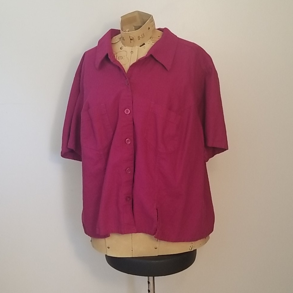 Studio Ease Maroon Blouse - image 1